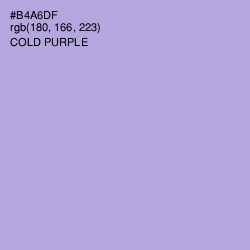 #B4A6DF - Cold Purple Color Image